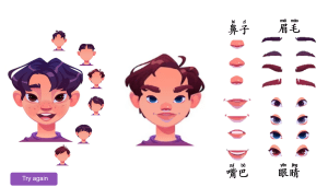 拼五官趣味课件