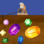 原创黄金矿工PPT互动游戏