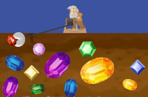 原创黄金矿工PPT互动游戏