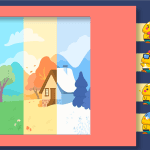 四季万花筒抽拉展示课件