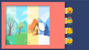 四季万花筒抽拉展示课件