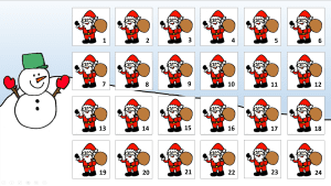 圣诞老人游戏趣味模板