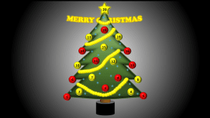 圣诞树游戏趣味模板